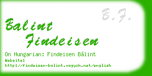 balint findeisen business card